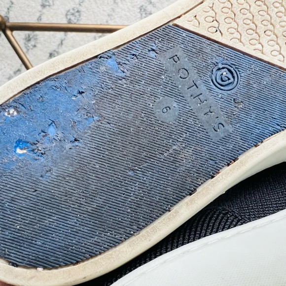 Rothys The Original Slip On Womens Sneaker Black Comfort Shoes Size 6 - Picture 9 of 9